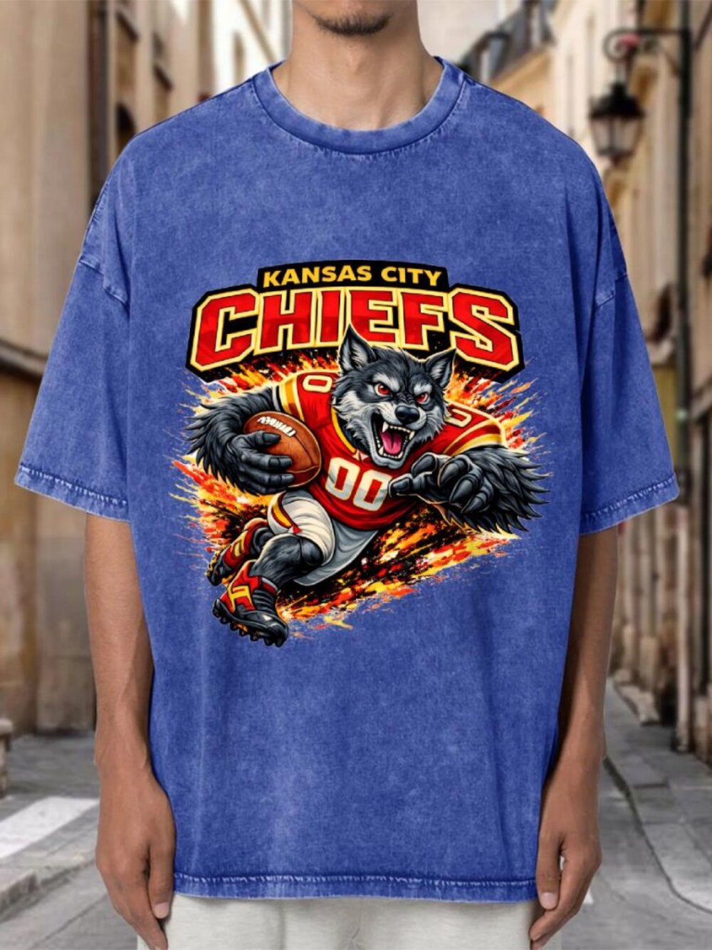 Kansas City Chiefs Mineral Wash T-shirt NFL Football Graphic Tee GOI8KSXYEH03